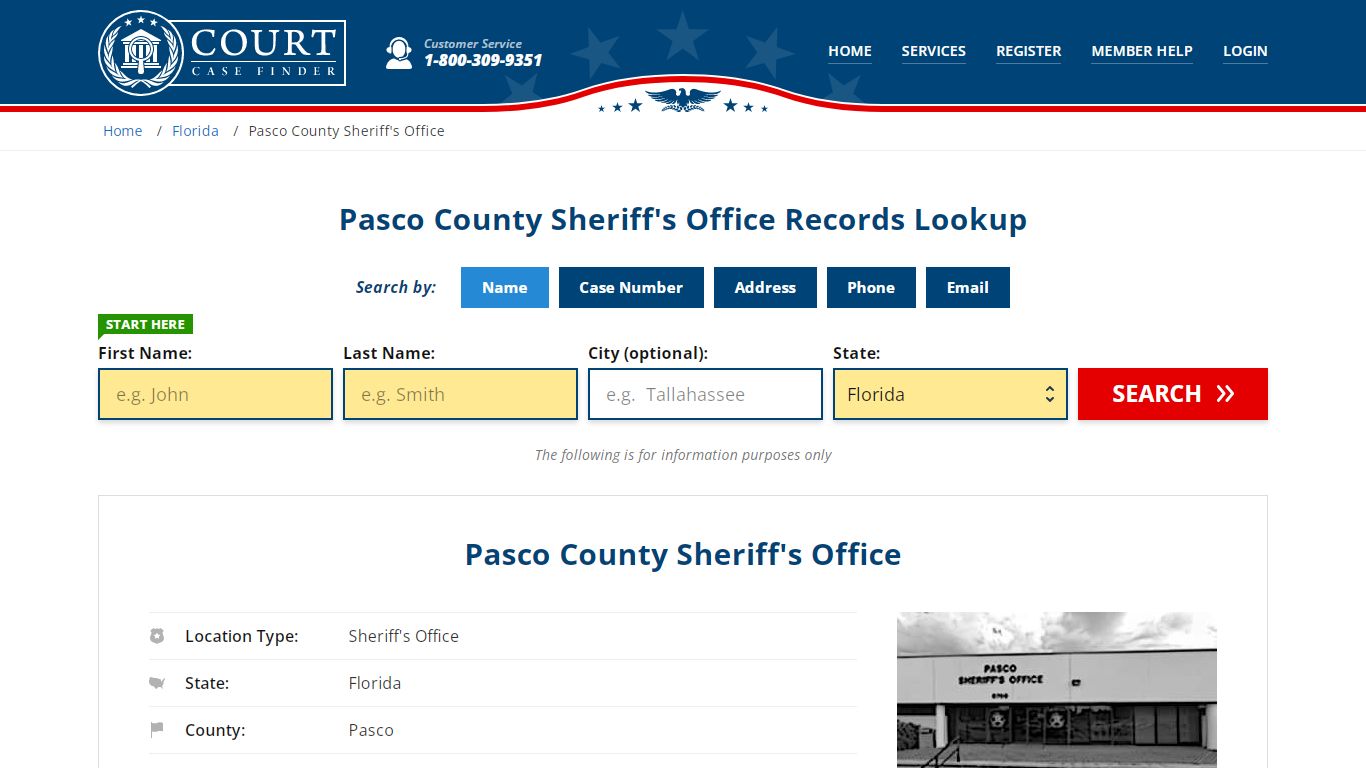 Pasco County Sheriff's Office | New Port Richey, FL Public Records